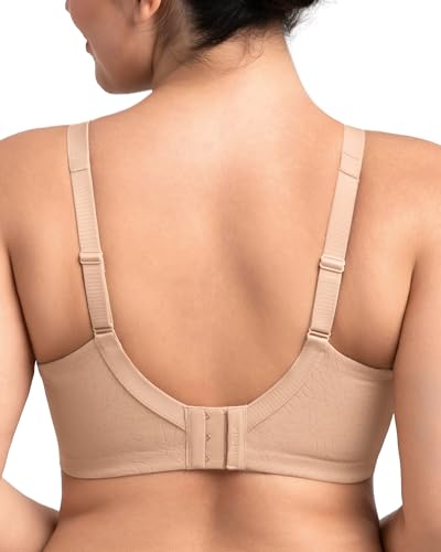 Image of HSIA Minimizer Bras for Women Plus Size, Full Coverage Coolcomfort T Shirt Unlined Bra with Underwire for Heavy Breast