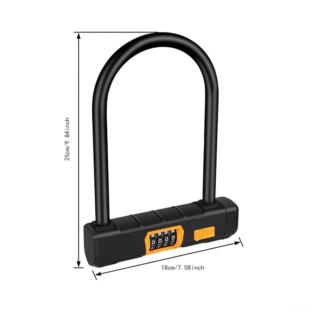 Lucchetto U con Password per Bici E-Bike per moto Antifurto Lucchetto