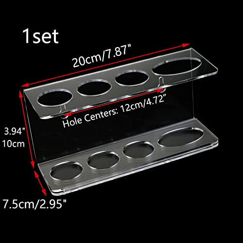 Curqia Acrylic Toothbrush Holder Wall Mounted Toothpaste And Toothbrush Holder For Bathroom/Shower/Washroom #TOP1