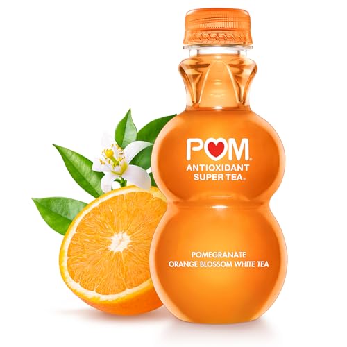 Image of POM Wonderful Antioxidant Super Tea, Pomegranate Orange Blossom White Tea, 12 Ounce