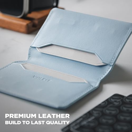 Image of VULKIT Slim Minimalist Card Holder RFID Blocking Leather Credit Card Holder Front Pocket Wallet Magnetic Closure