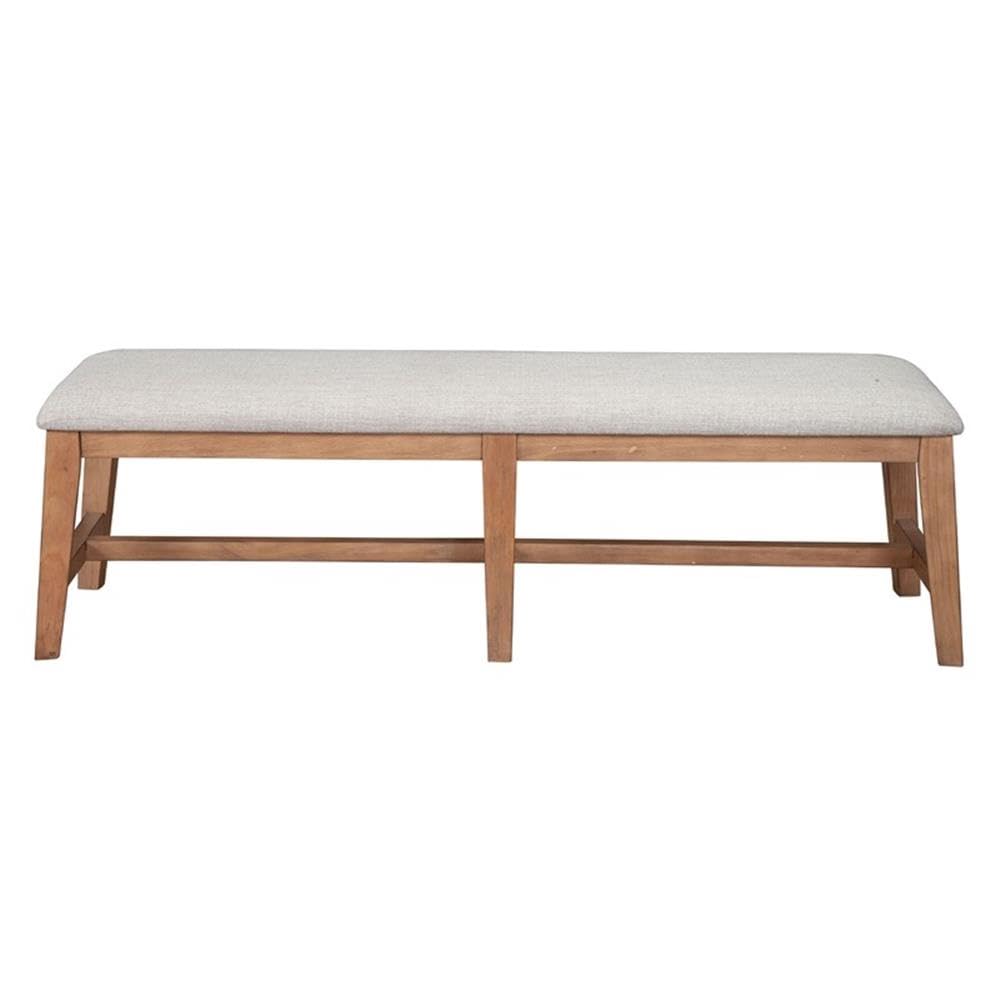 Alpine Furniture Olejo Solid Pine Dining Bench in Natural