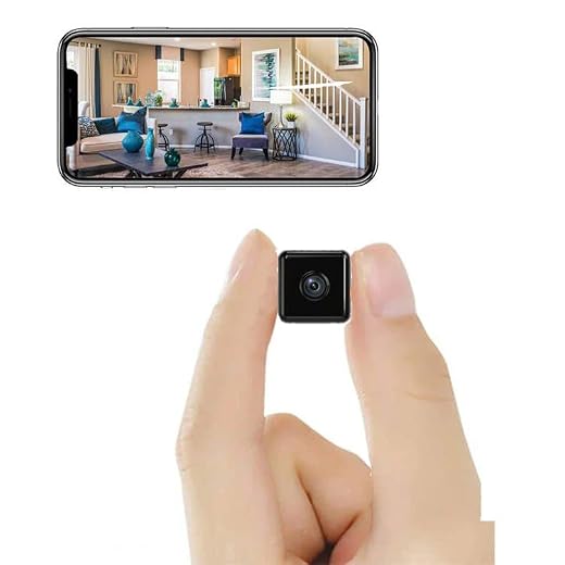 Hidden Spy Camera Wireless Indoor WiFi Camera Home Security Micro Nanny Cam Mini Body Small Cameras Pet Outdoor Dog Babysitter Surveillance Camera,Wireless Security Camera Compatible with Android