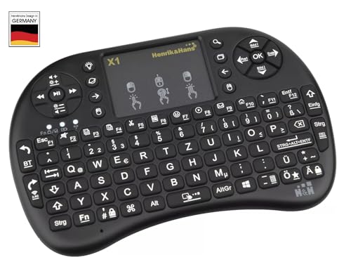 Clavier tactile sans fil Henrik&Hans avec télécommande 2,4 G - 4
