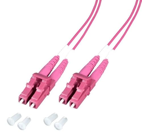 Techly Professional 102574 Cavo Fibra Ottica Multimodale Om4 Lc/Lc 50/125 2 M Fucsia