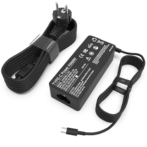 Universale Portatile Caricatore USB-C 65W, Alimentatore USB-C Computer Compatibile con