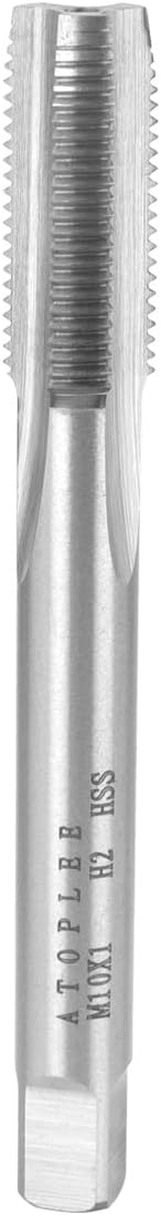 ATOPLEE Metric Thread Tap, M10 HSS Right Hand Thread Tap (M10x1.0)