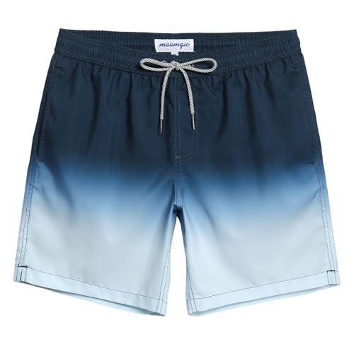 Image of maamgic Mens Slim Fit Swim Shorts Swim Trunks 7 inch Quick Dry Mens Bathing Suits with Mesh Lining