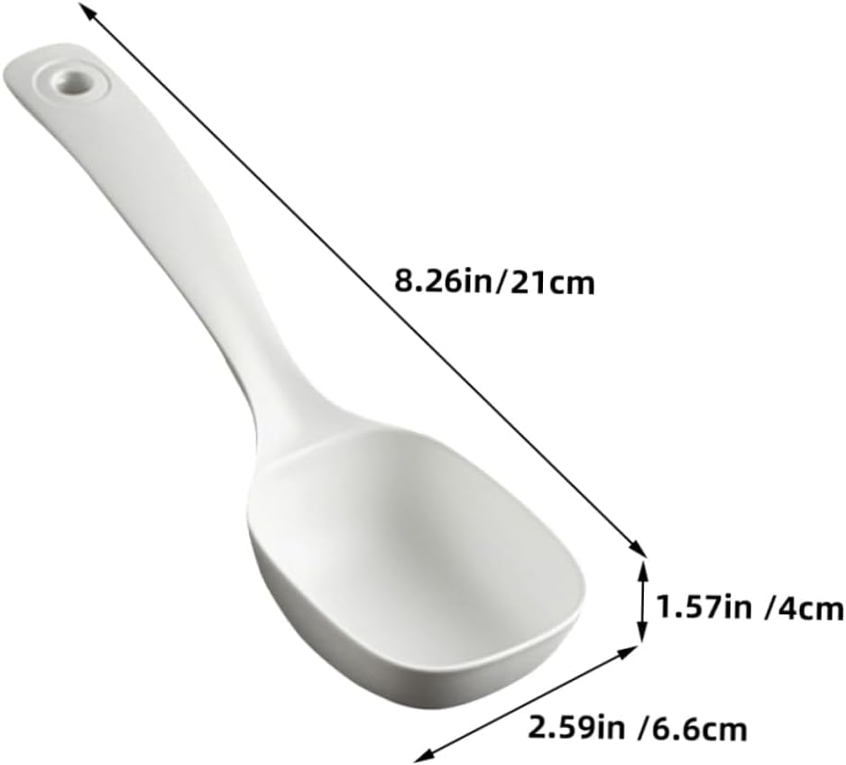 SOLUSTRE 3Pcs Ergonomic Soup Ladle Multipurpose Kitchen Serving Spoon Comfortable Grip Material for Serving Soup Porridge and More at Home Restaurant