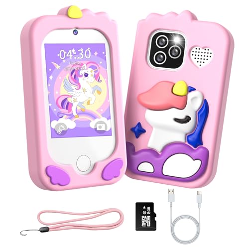 Tosaju Enfants Jouet de Téléphone Mobile avec Double Caméra d'enfants 2,8 Pouces écran Tactile...