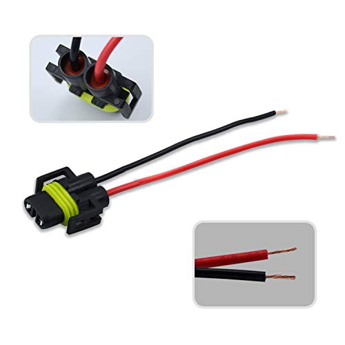 Ibrightstar IBRIGHTSTAR-H11-SOCKET-FEMALE H11 H9 H8 880 881 Female Nylon Adapter Wiring Harness Sockets Wire For Headlights Or Fog Lights thumb #1