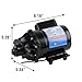 Everflo EF7000-BOX 7.0 GPM 12V Diaphragm Pump-1/2 FNPT Ports, Black