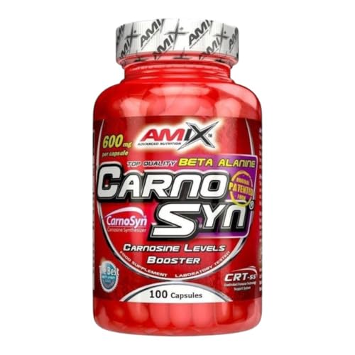 Amix - Carnosyn - Suplemento Alimenticio - Potencia Los Entrenos - Mejora La Recuperación - Potente Quelante - Nutrición Deportiva - Contiene 100 Cápsulas