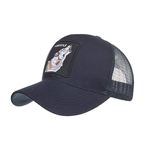 CHUANGE Boné de beisebol de malha com aba traseira ajustável para o verão Animal Farm, Beisebol, T L