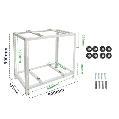 Kondensatorhalterung für Klimaanlage, robuste Bodenhalterung für Mini- Split- Systeme, verzinkte Stahlkonstruktion, vibrationsbeständiges Design-2