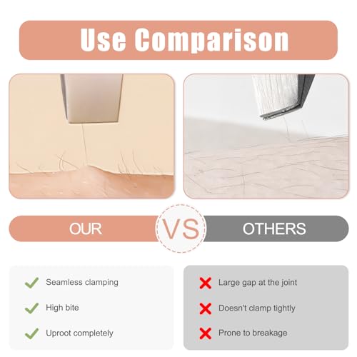 Pinzas Depilar Profesionales – Kit de 4 Pinzas de Precisión para Cejas, Bigote y Pestañas – Pinzas con Mango Antideslizante – Depilación para Hombre y Mujer - imagen 6