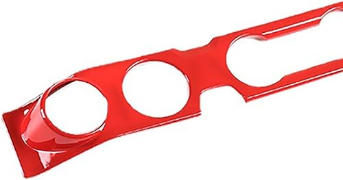 Miniatura 4 de 2016-2021 para Toyota Tacoma Accesorios de automóvil, consola de salpicadero, interruptor de control de A/C, decoración de panel ABS (rojo con 5