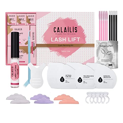 Lash Lift Kit,CALAILIS Professional lash Lifting Set,Semi Permanent Curling Perming Wave,Safe Lash Lift Eyelash Perm Kit Suitable for Salon & Home(Bagged Cream)