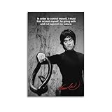 DATOZA Póster de método de entrenamiento único de Bruce Lee, pintura decorativa en lienzo, pósteres de pared e imágenes artísticas impresas modernas para decoración de dormitorio familiar, pósteres de