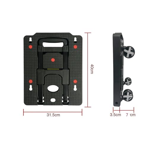 Tyenaza Carretilla Mini Plegable Carga 100kg 31.5x40cm miniatura 2