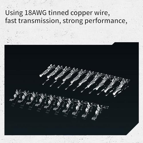 zuousxbs Fuente Alimentación PC Cable Manga Extensión Extensión 35 Cm 24PIN PCIe 8pin CPU 4+4PIN Extensions con Cable Combs Set Negro - imagen 8