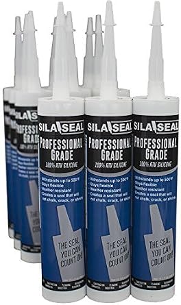 Black Professional Grade 100% RTV Silicone with reclosable Nozzle, (case of 12)