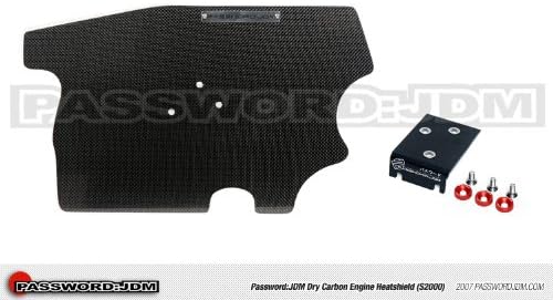 Password JDM Dry Carbon Fiber Engine Heatshield Compatible with 2000-2009 Honda S2000 AP