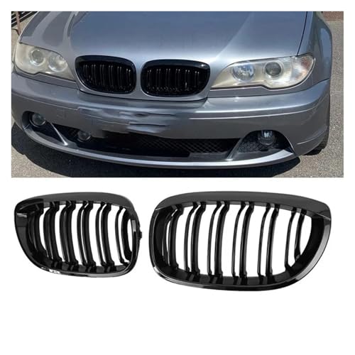 Rejilla de Color M estilo riñón para renovar el parachoques del BMW E46 Coupe 2002-2005 4
