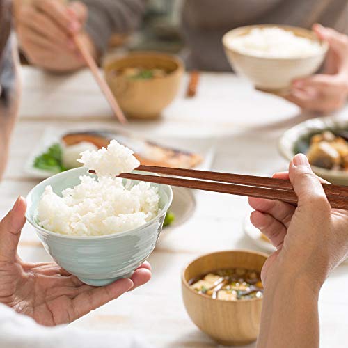 Mfjuns 5-Pairs Reusable Set Of Chopsticks, Natural Wood Chopstick And Minimalism Japanese Chopsticks Non-Slip Design 8.8 Inch/22.5Cm Gift Set #TOP5