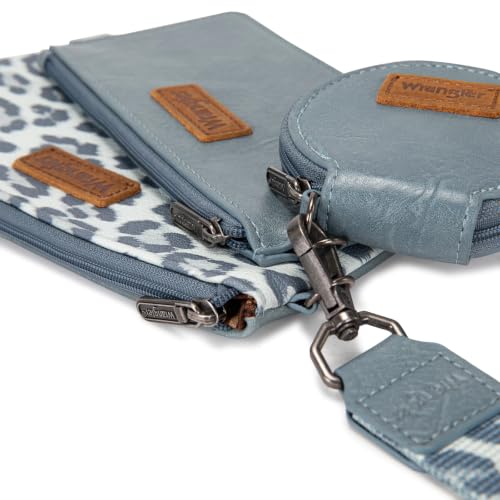 Image of Montana West X Wrangler Keychain Wallets for Women Dual Pouch Wristlet