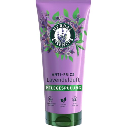 Herbal Essences Après-shampoing doux au parfum de lavande - 250 ml - Des frisottis et cassants aux cheveux doux sans frisottis - Avec ingrédients d'origine...