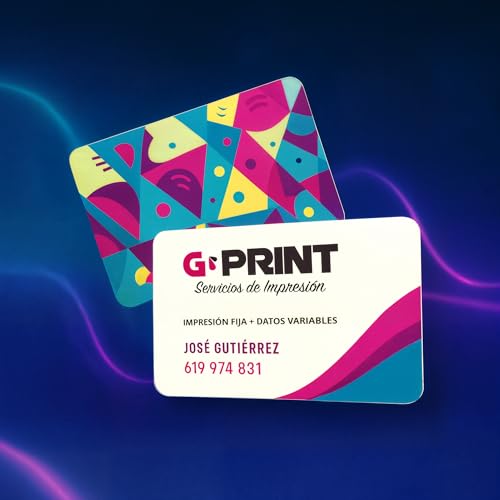 Tarjetas PVC personalizadas CR80 (86×54 mm) | Impresión a doble cara | Desde 1 unidad | Diseño personalizado | Impresión profesional a todo color
