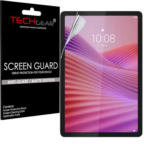 TECHGEAR Paquete de protectores antirreflejos/mate para Lenovo Tab 10.1 pulgadas TB311 + paño y tarjeta aplicadora