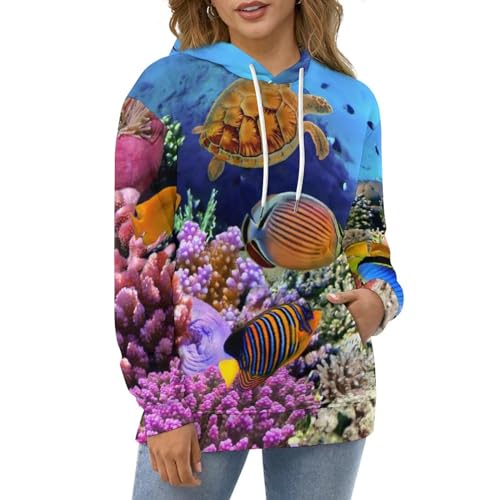 Sweatshirt pull UMENG corail confectionné avec des finitions de qualité - 5