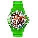 Montre à quartz en silicone vert pour les fans de Bandicoot
