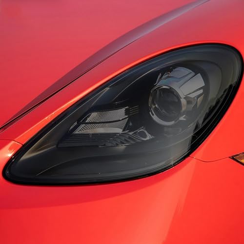 Film phare arrière Porsche 718 finition haut de gamme teinté noir fumé