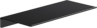 30+ Living Room Wall Decor Ideas With Industrial Charm 6 Danpoo Metal Wall Shelf, Black Floating Shelf, Small Bathroom Shelf, 12
