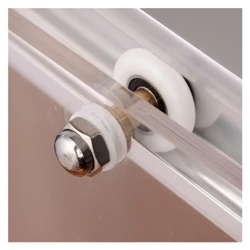 8-Pack 19/23/25/27 mm Diameter Shower Glass Sliding Door Hanging Wheel Roller Bathroom Cabinet Eccentric Pulley(Roller Diameter 27mm)