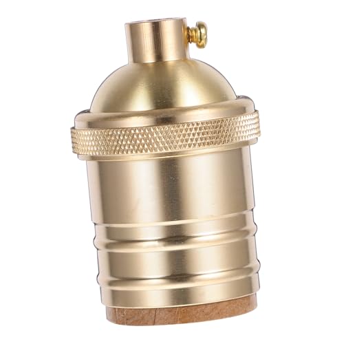 iplusmile Douille de Lampe Rétro Cuivre Support de Lampe Métallique pour Suspension DIY Connexion Sécurisée et Durable pour Éclairage Vintage
