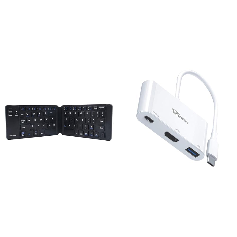 Portronics Chicklet Foldable QWERTY Keyboard, Mini Pocket Sized, Rechargeable, Bluetooth Wireless, O (B0BQ26169C) Amazon Price History, Amazon Price Tracker