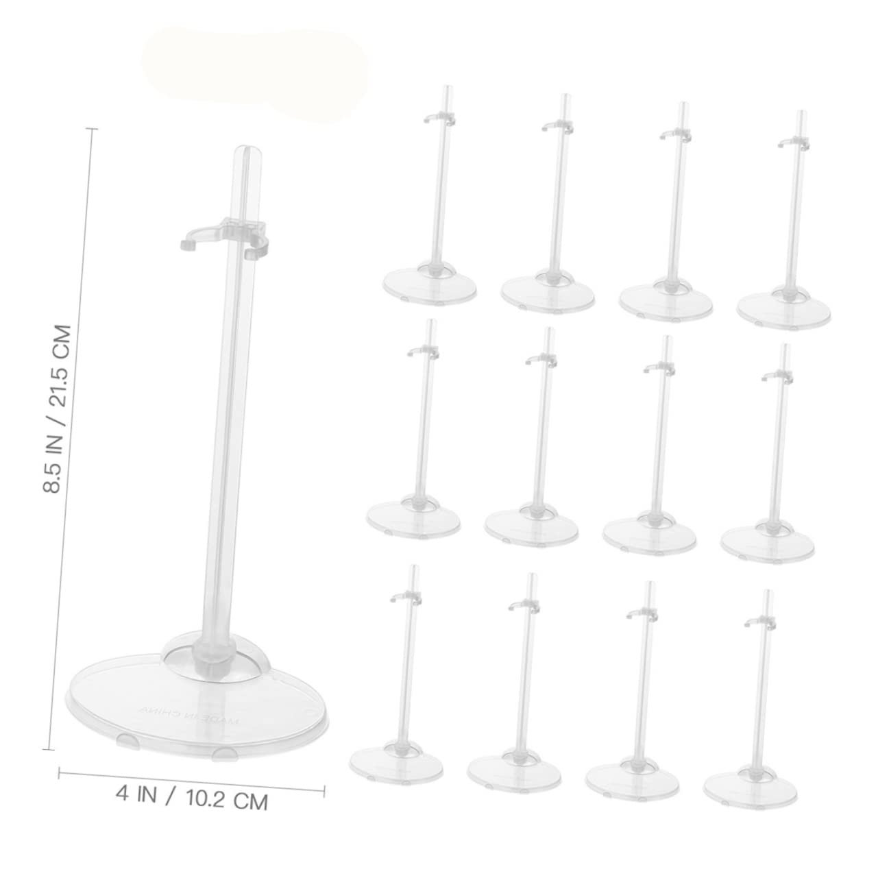 15 Stück Transparente Puppenhalter – Mit Breiter Basis, Für Puppen & Actionfiguren, Perfekt Zum Präsentieren