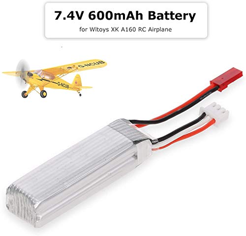 XK A160 RC Airplane 7.4V 600mAh Rechargeable Lithium Battery Aircraft Spare Parts Glider Accessory - Thumbnail 4