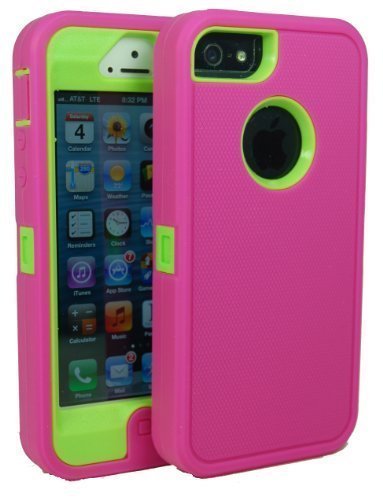 Generic Carrying Case for iPhone5/5s - Non-Retail Packaging - Pink/Green