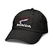 Honda Red, White, and Blue Retro Wing Logo Adjustable Baseball Hat, Black, One Size