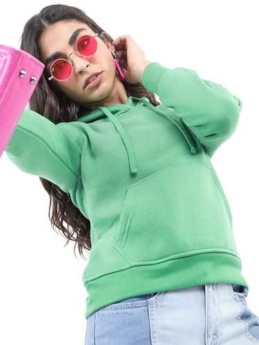 Ketch Womens Full Sleeve Regular Fit Sweatshirt KHSS000114 Green M