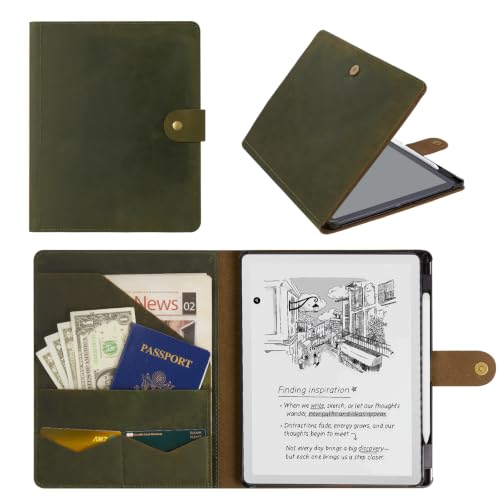 Image of CoBak Premium Genuine Leather Case for 11 inch Device, Not Compatiable with TCL