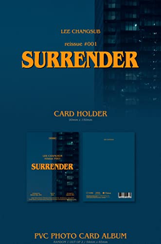 DREAMUS BTOB LEE CHANGSUB reissue #001 SURRENDER Special Single Album Platform Version Card holder+PVC photocard album+Selfie photocard+Postcard+Tracking,BLUE