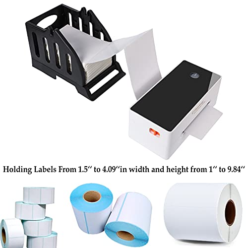 Ü Heartray Label Holder For Rolls And Fan-Fold Labels,Black Stand For 4X6" Thermal Label Printer #TOP3