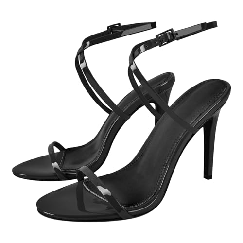 Richealnana Women's Ankle High Heeled Ankle Strap Stilletos Sandals