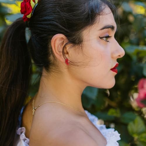 Madison Tyler 3 Pairs Cinco De Mayo Earrings for Women | Mexican Fiesta Earrings | Margarita Tequila Chili Pepper Sombrero Pinata Maracas Taco & Guacamole Cocktails Earrings Set4